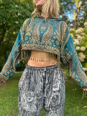 Cropped Pashmina Hoodie