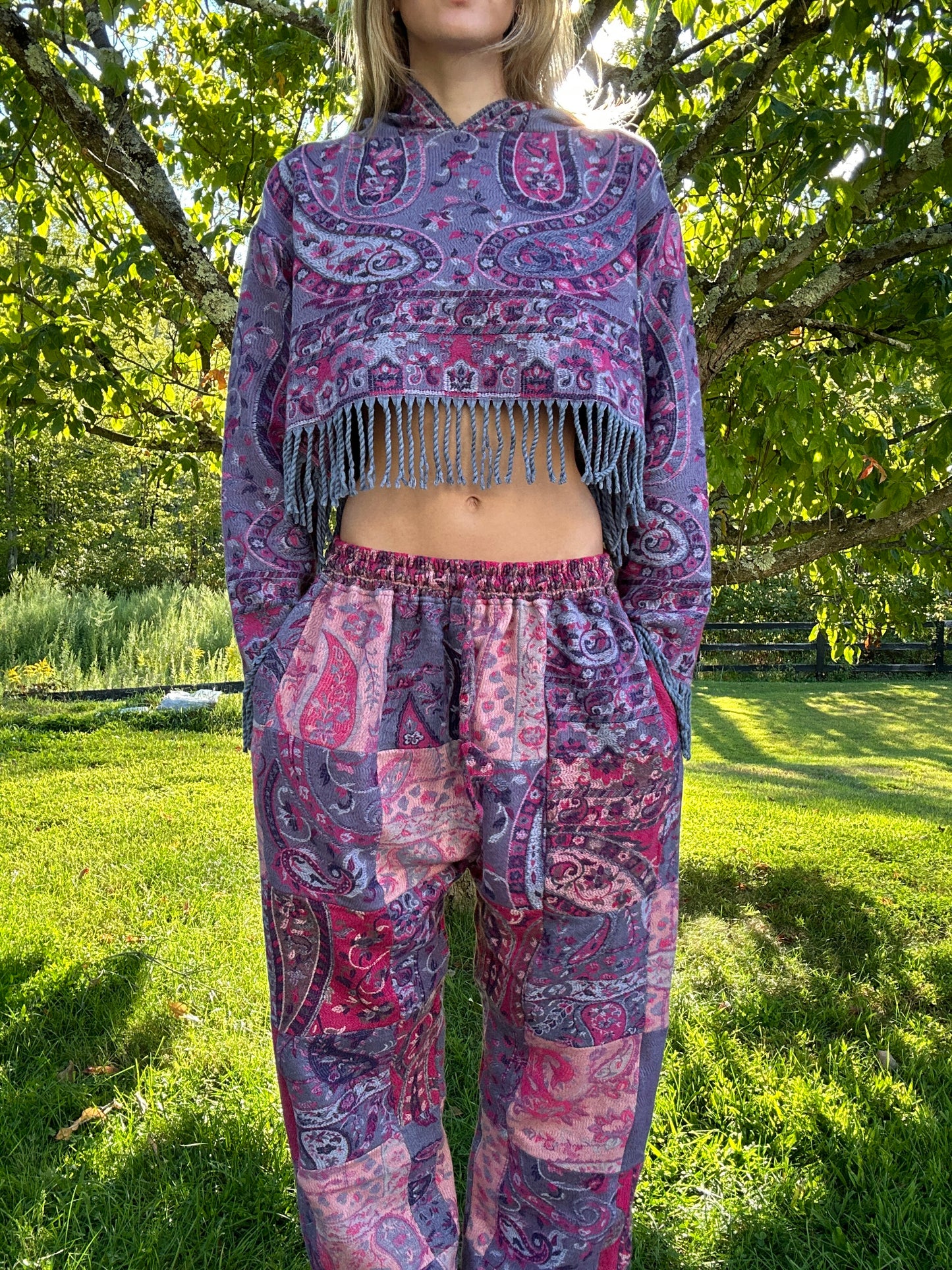 Patchwork Harem Pants