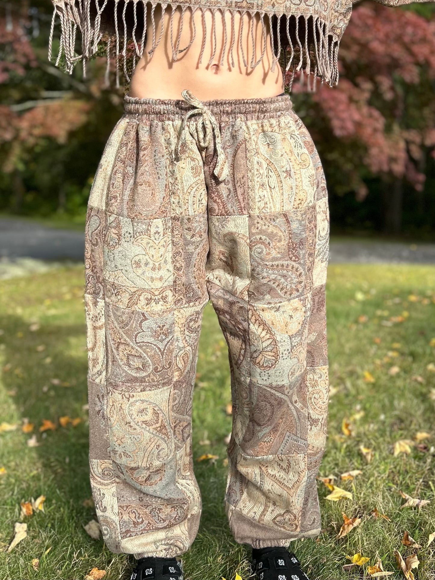 Patchwork Harem Pants