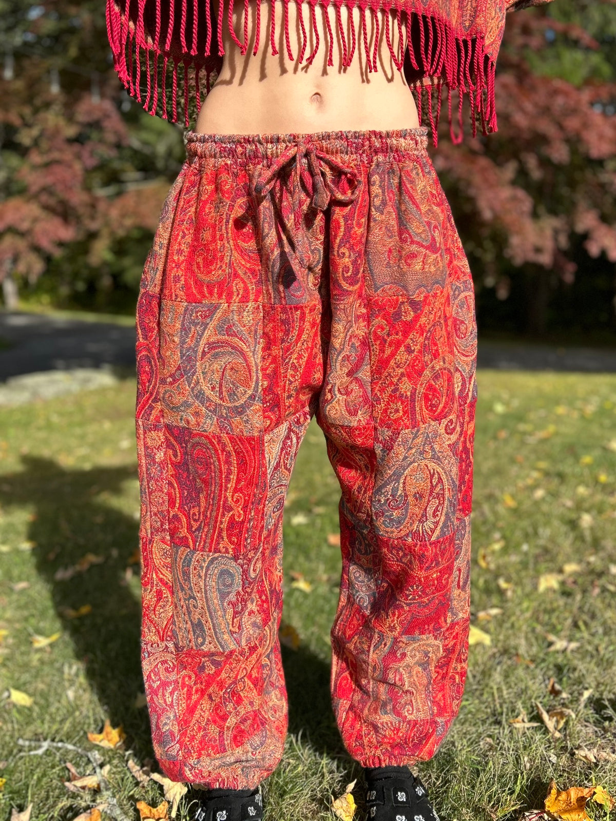 Patchwork Harem Pants