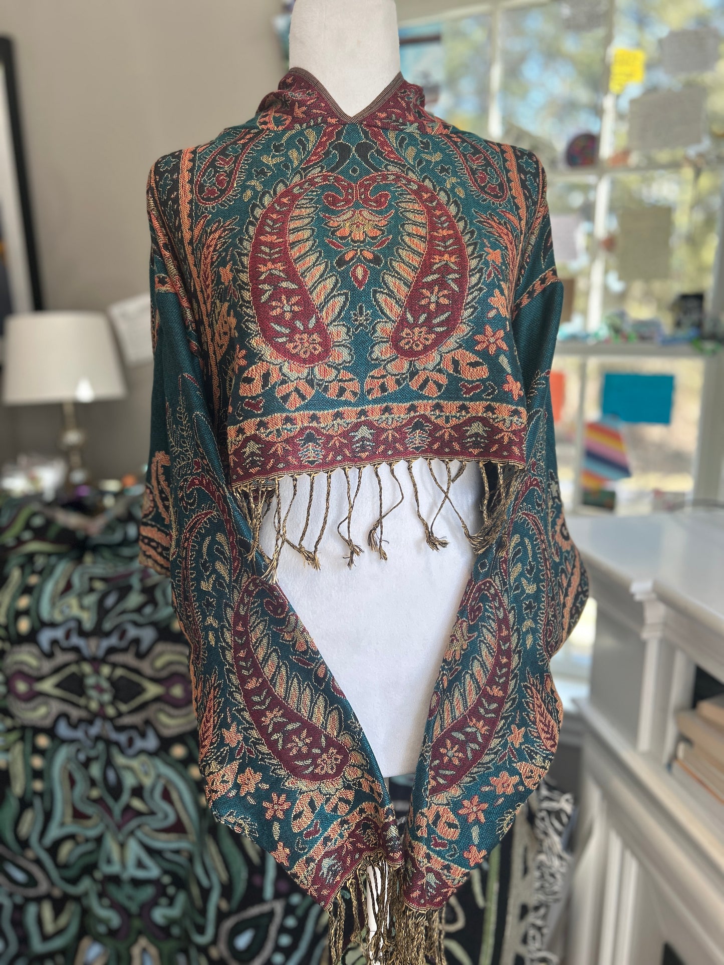 Cropped Pashmina Hoodie