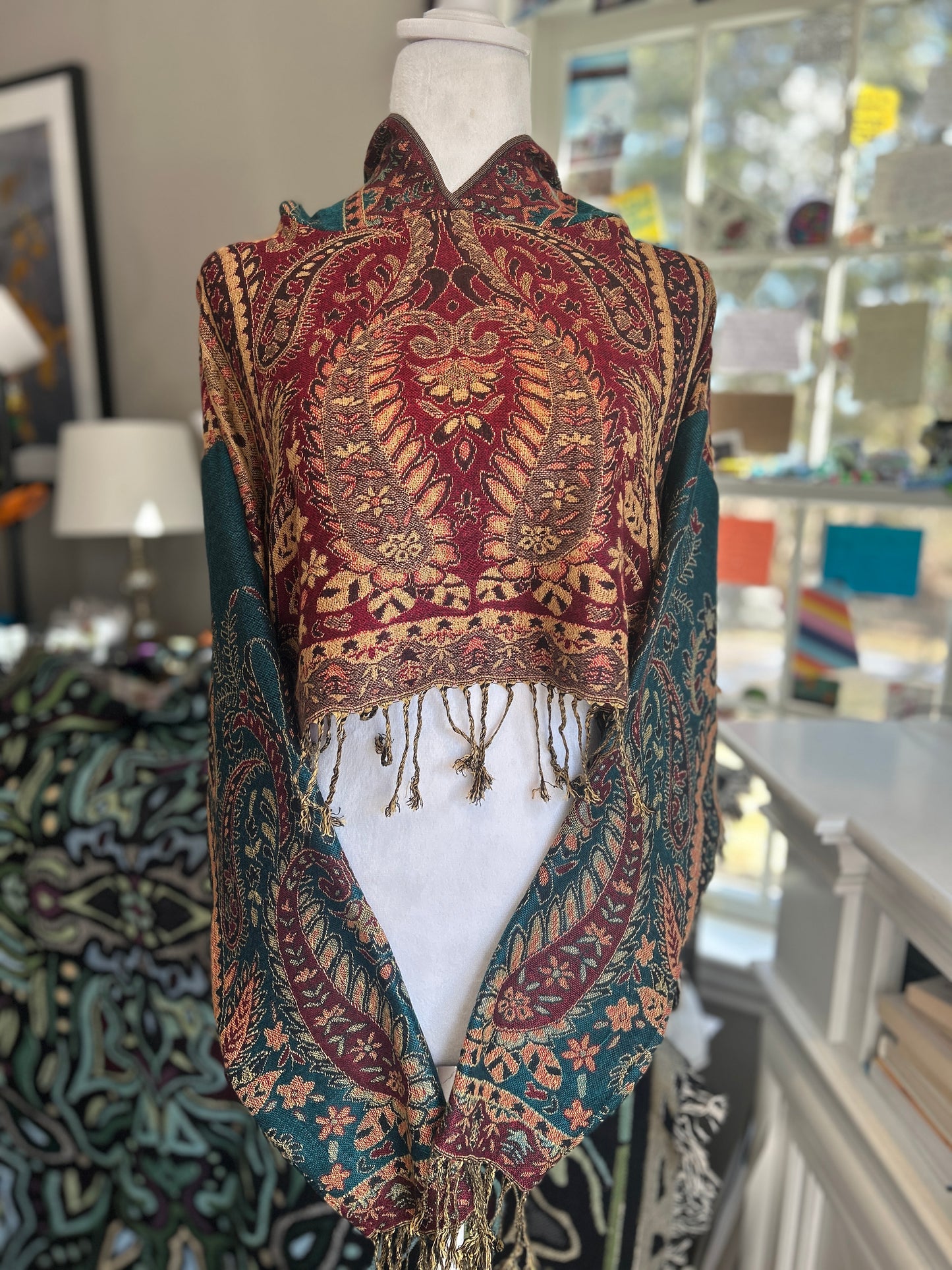 Cropped Pashmina Hoodie