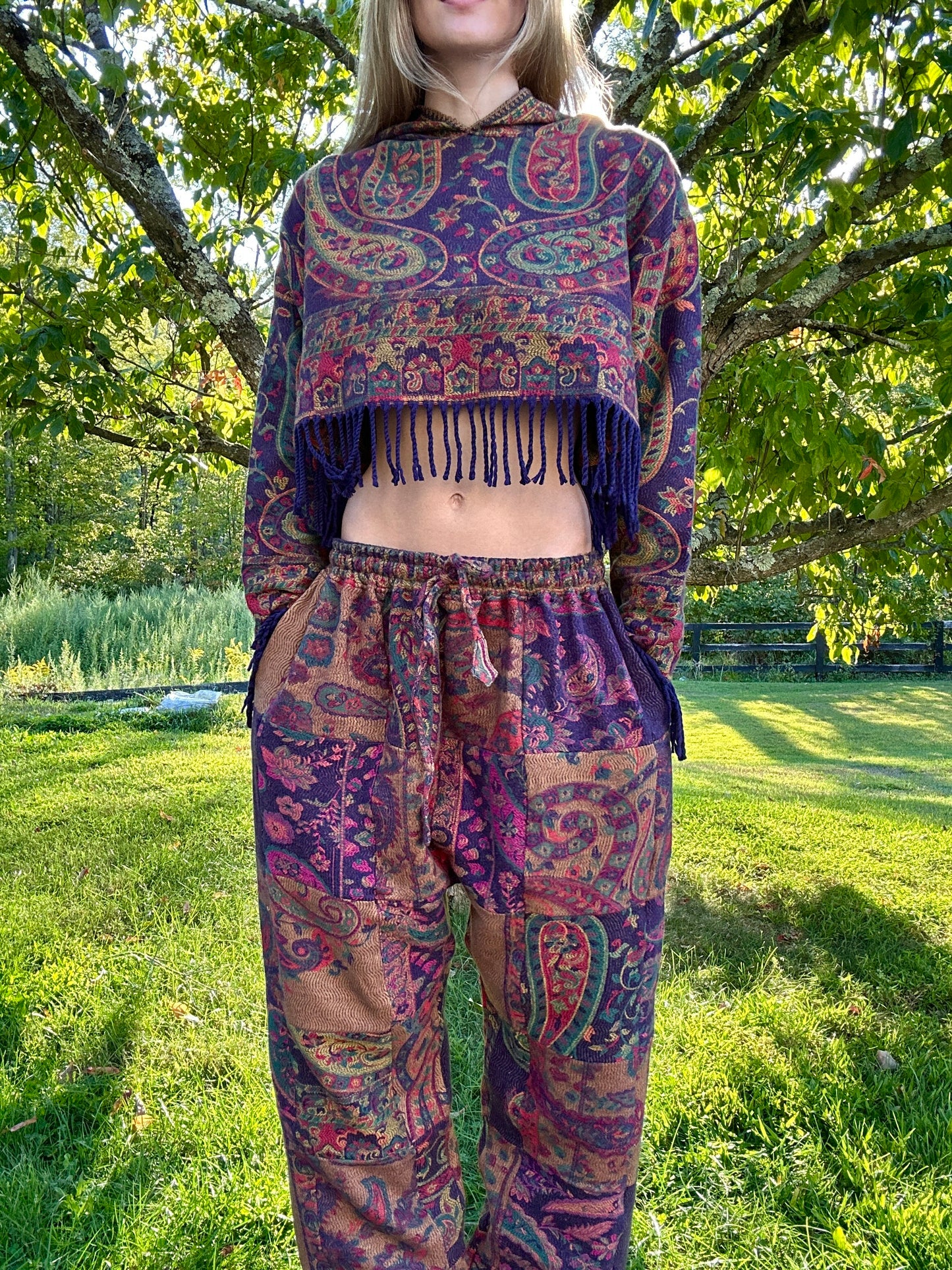 Patchwork Harem Pants