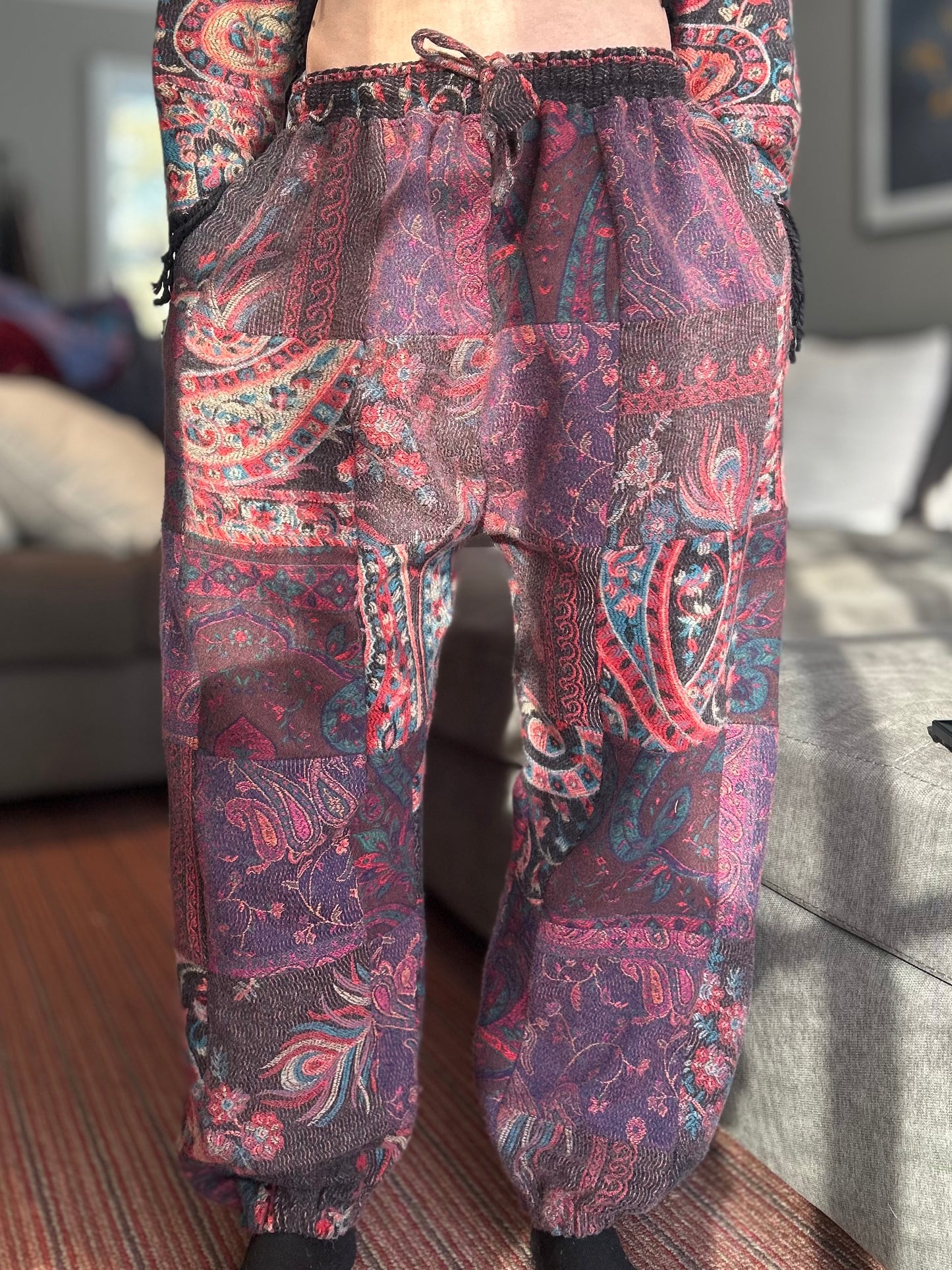 Patchwork Harem Pants