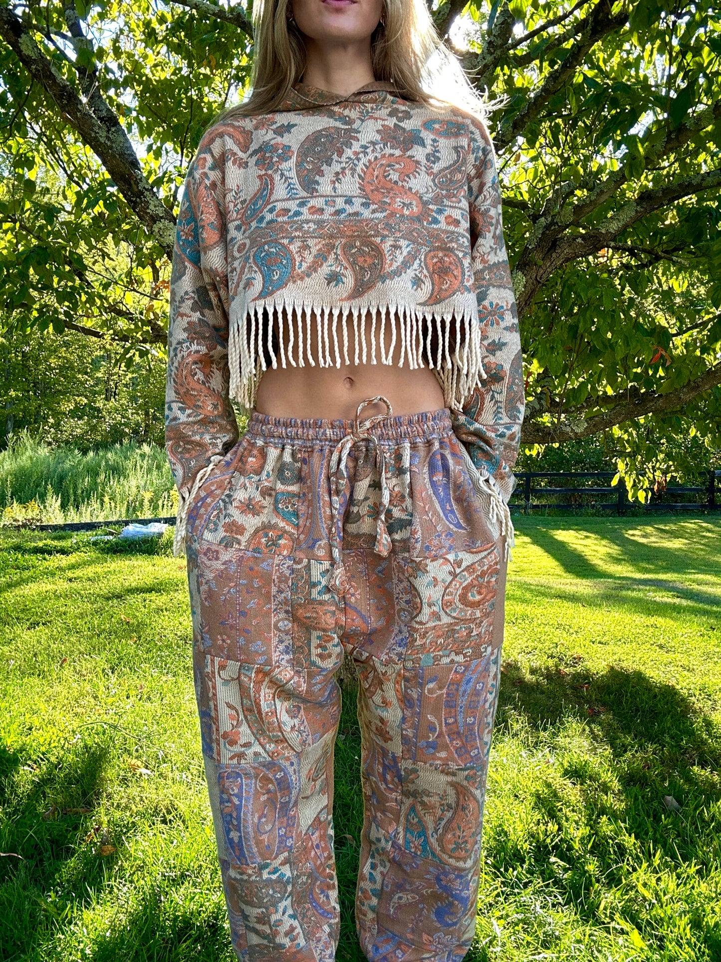 Patchwork Harem Pants