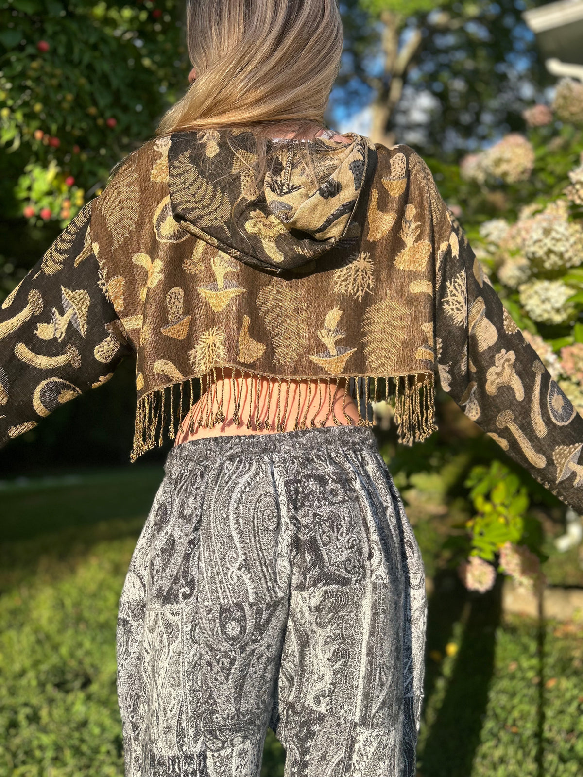 Cropped Pashmina Hoodie