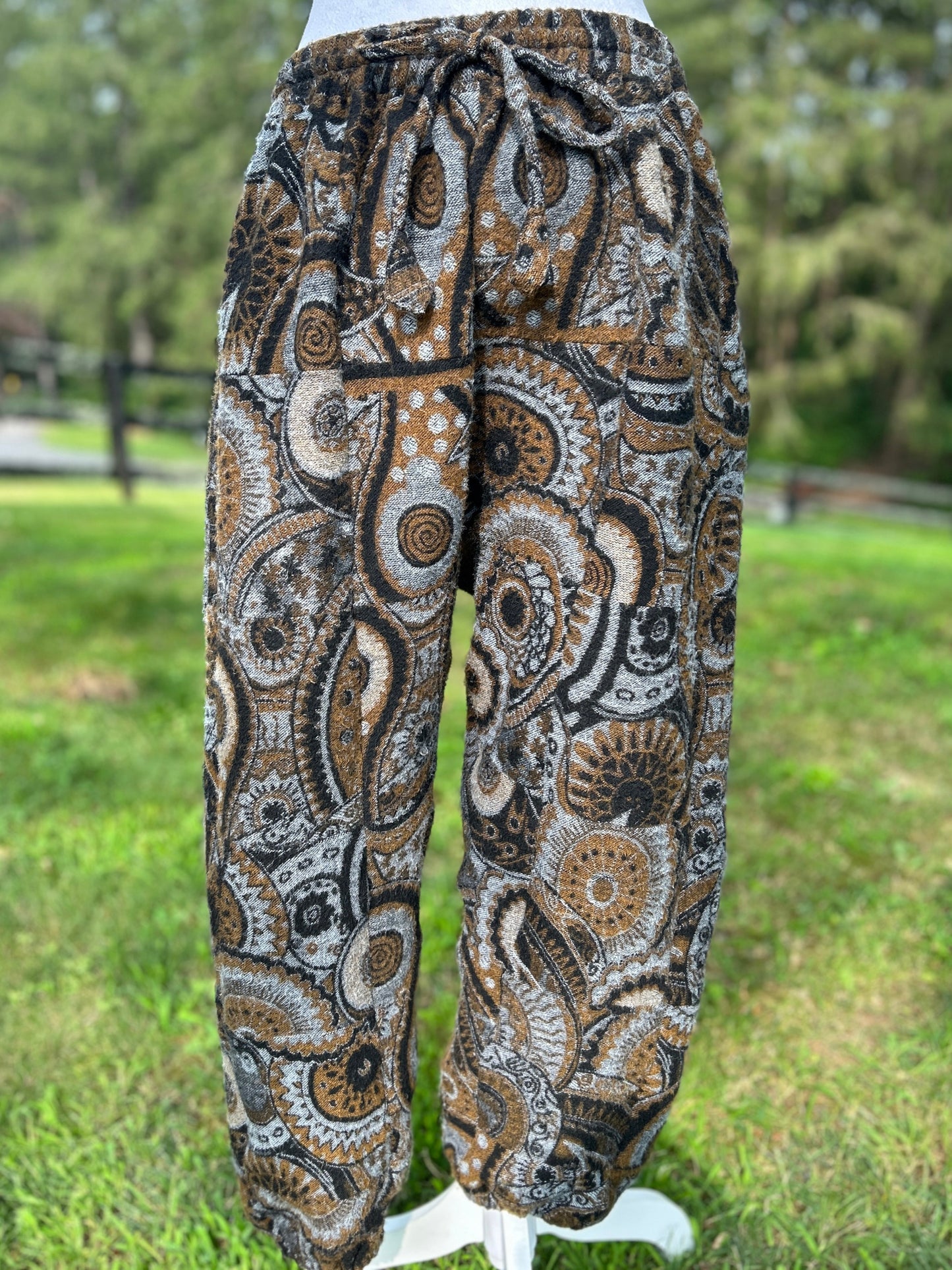 Patchwork Harem Pants