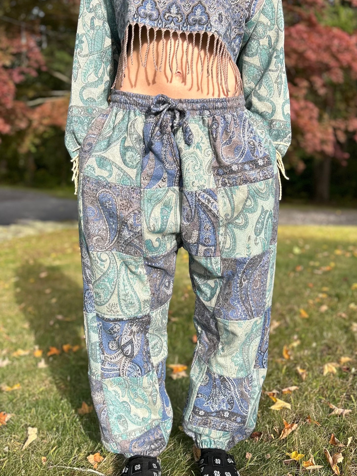Patchwork Harem Pants