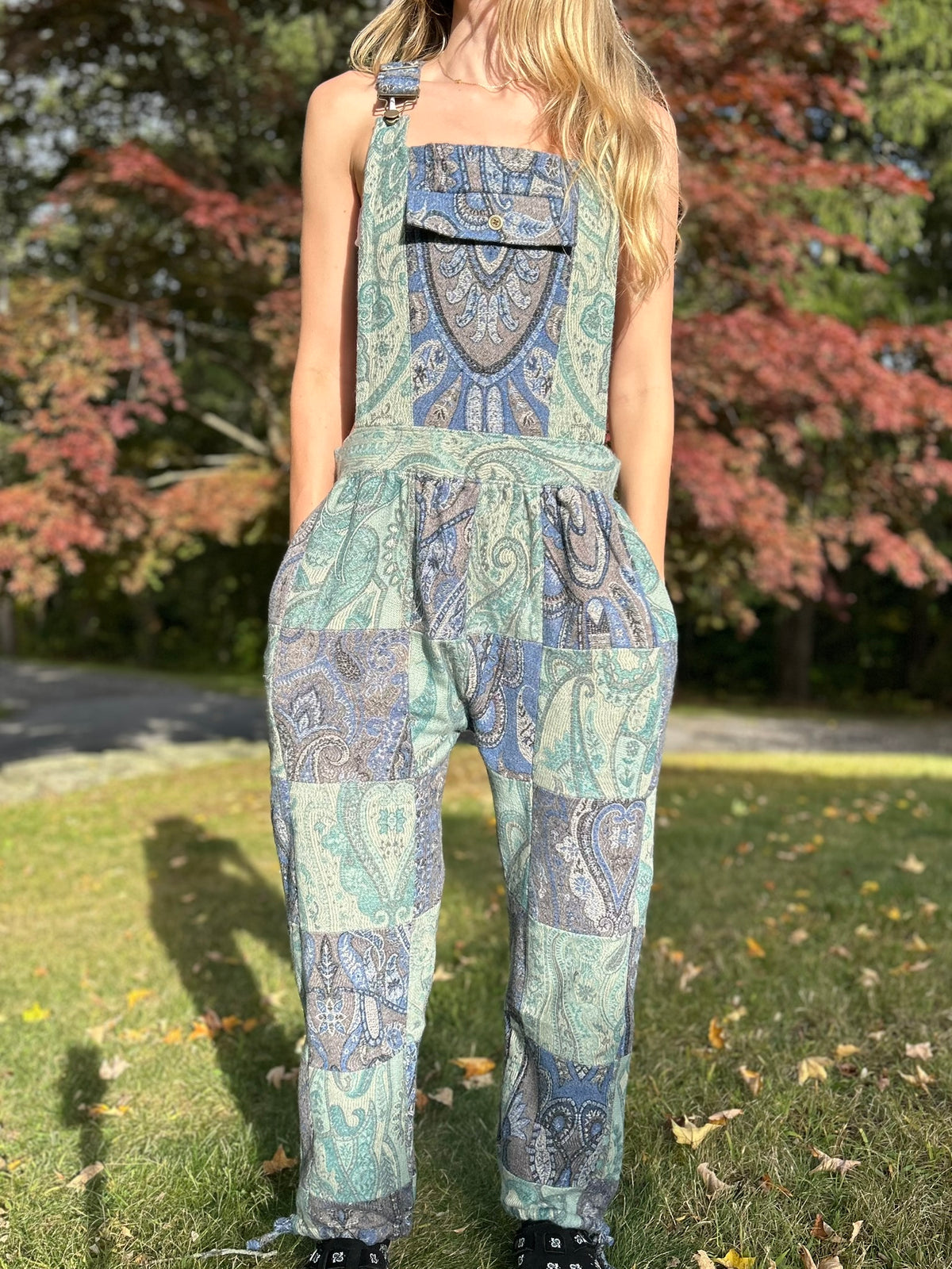 Patchwork Overalls