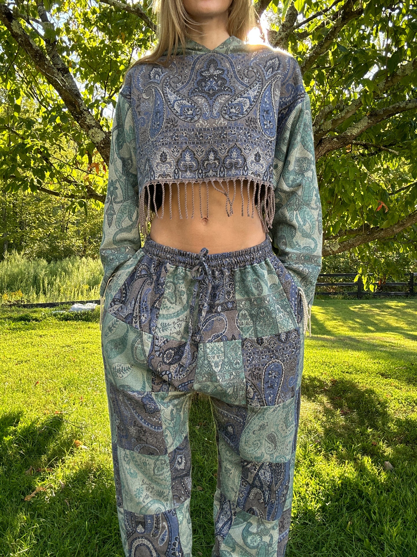 Patchwork Harem Pants
