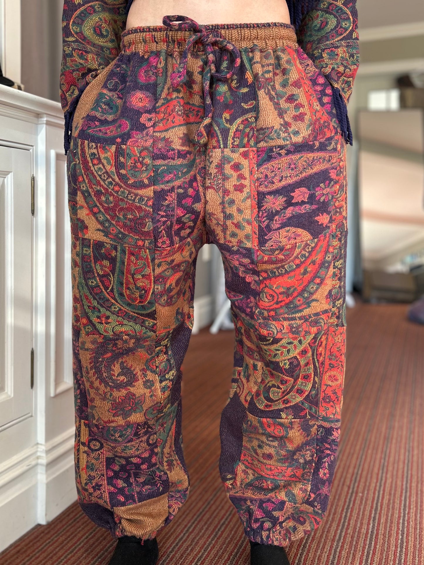 Patchwork Harem Pants
