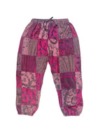 Patchwork Harem Pants