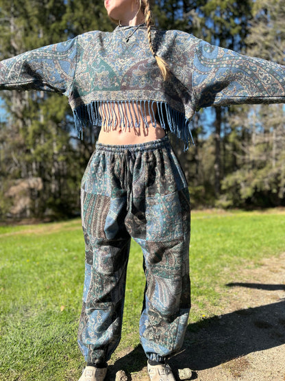 Patchwork Harem Pants