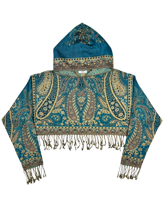 Cropped Pashmina Hoodie