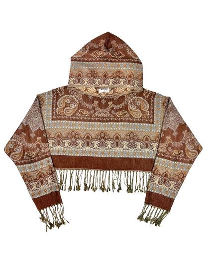 Cropped Pashmina Hoodie