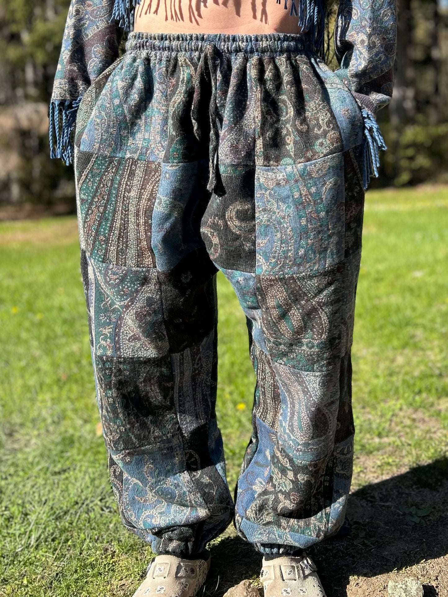 Patchwork Harem Pants