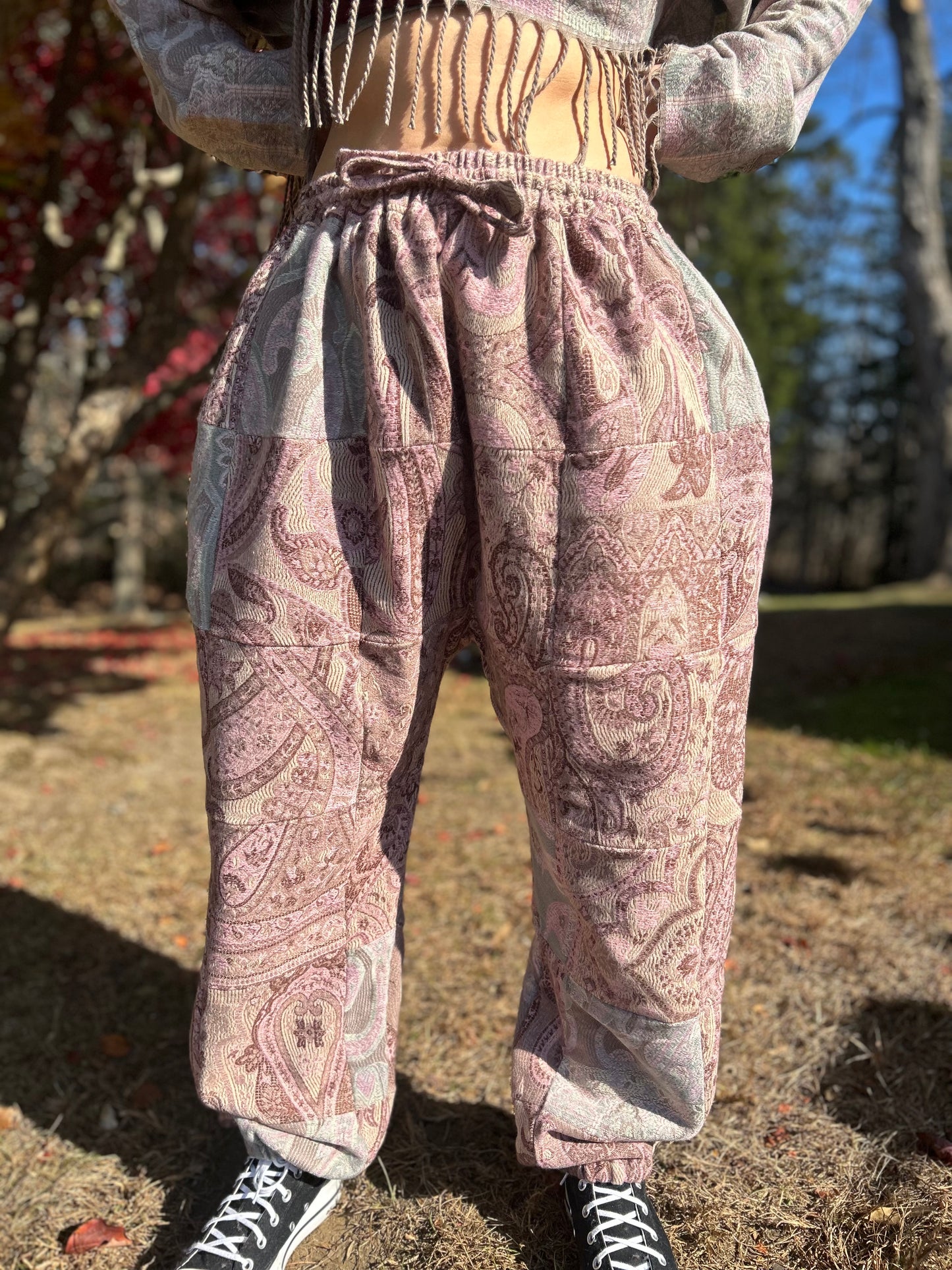 Patchwork Harem Pants