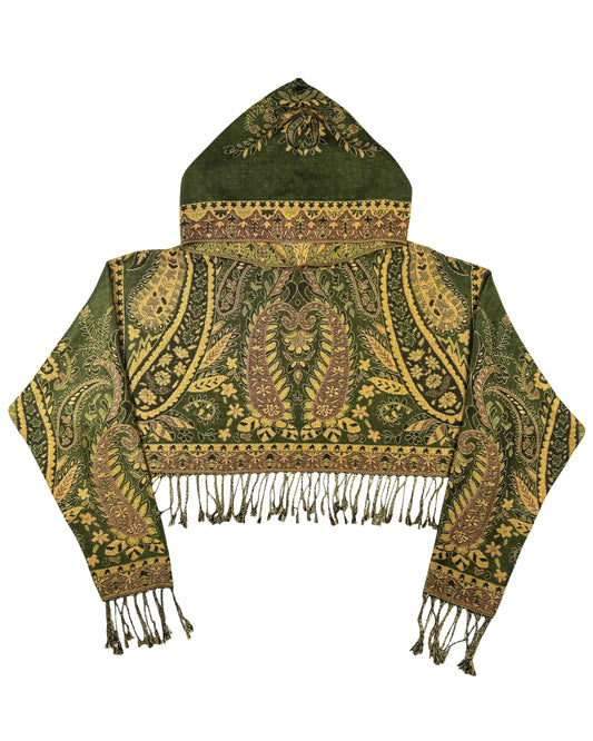 Cropped Pashmina Hoodie