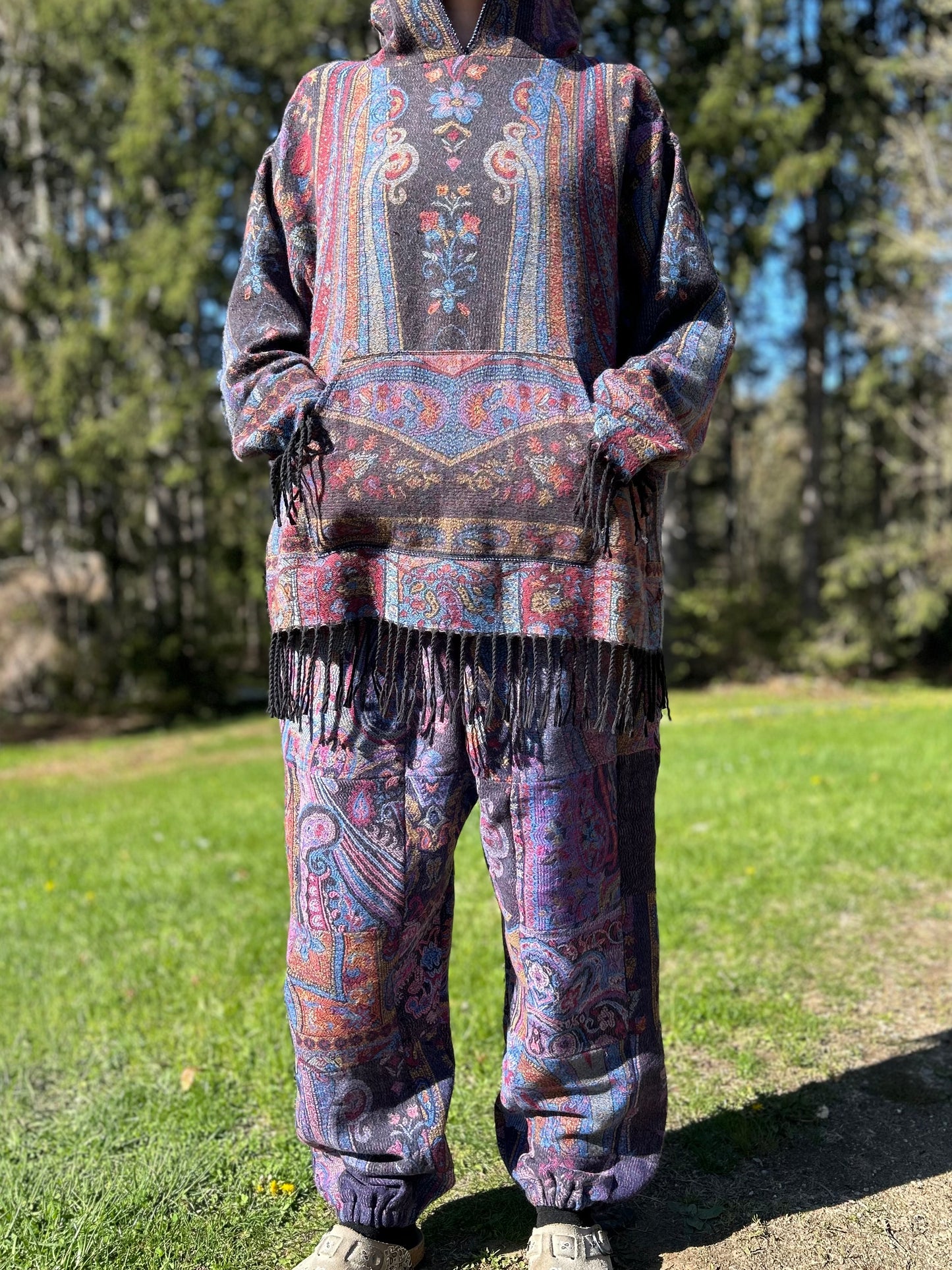 Patchwork Harem Pants