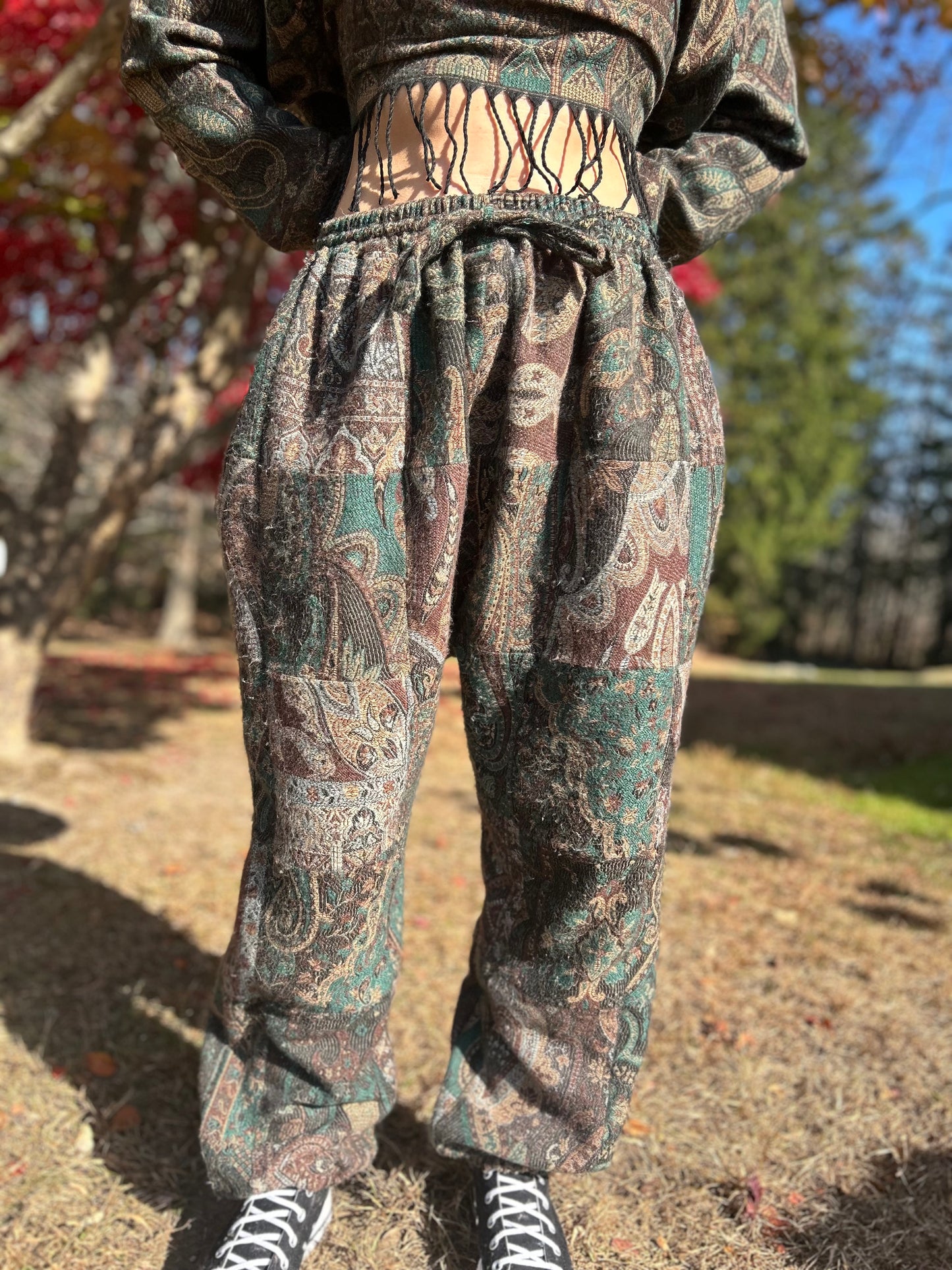 Patchwork Harem Pants