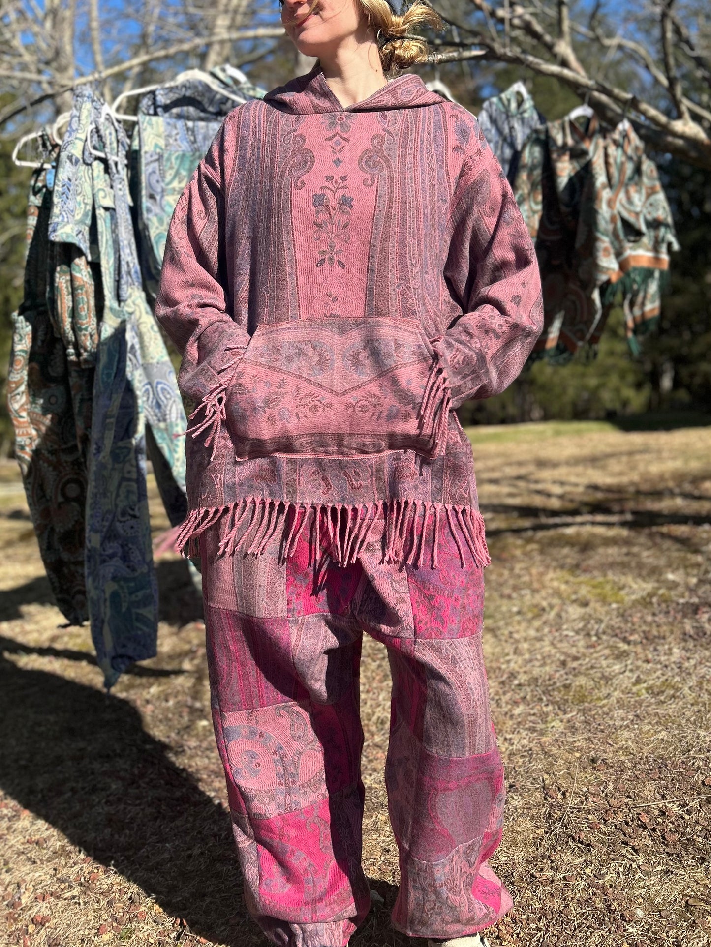 Patchwork Harem Pants