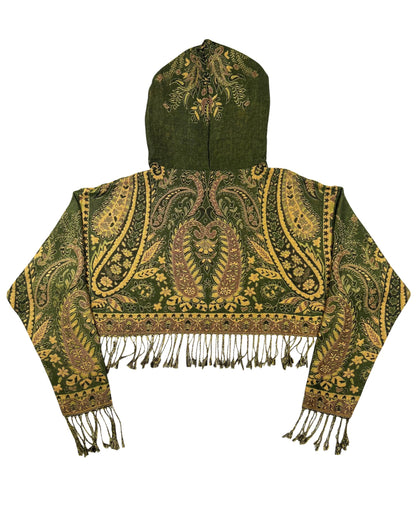 Cropped Pashmina Hoodie