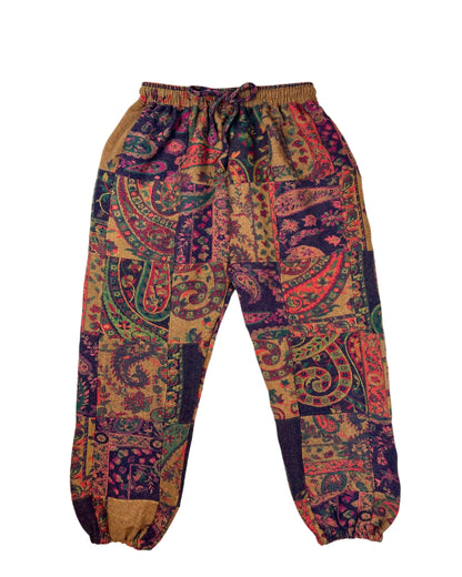 Patchwork Harem Pants
