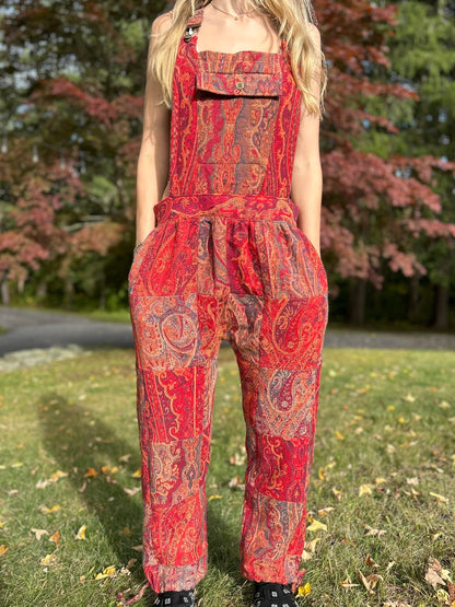 Patchwork Overalls