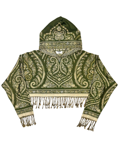 Cropped Pashmina Hoodie