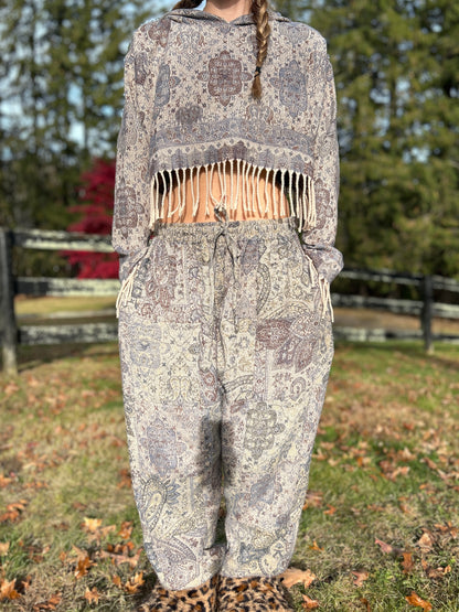 Patchwork Harem Pants