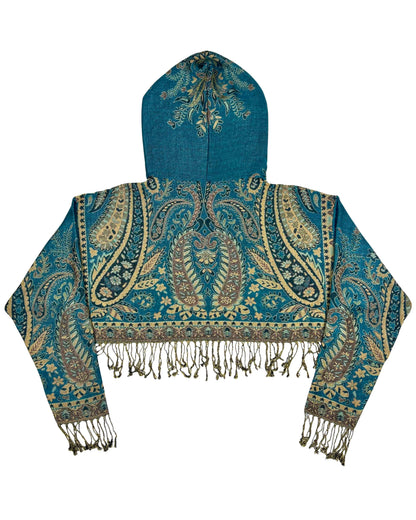Cropped Pashmina Hoodie