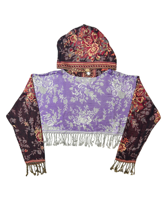 Cropped Pashmina Hoodie