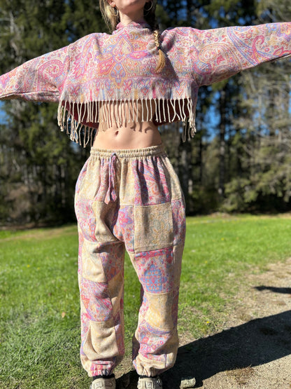 Patchwork Harem Pants