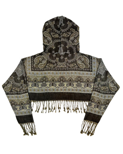 Cropped Pashmina Hoodie