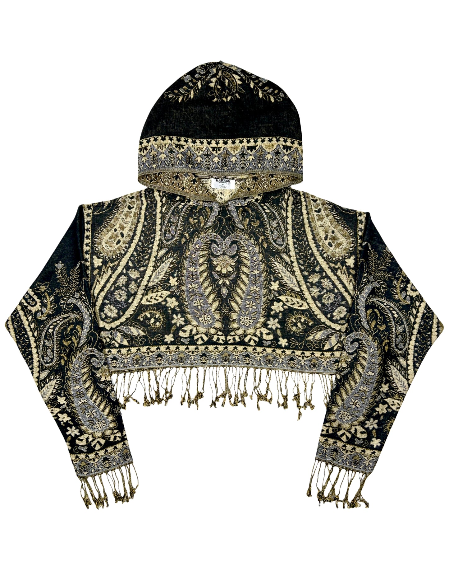 Cropped Pashmina Hoodie