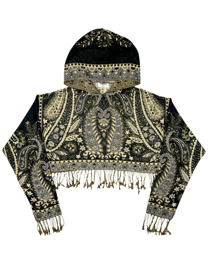 Cropped Pashmina Hoodie