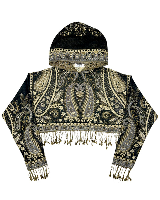 Cropped Pashmina Hoodie