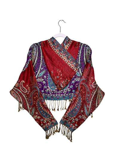 Cropped Pashmina Hoodie