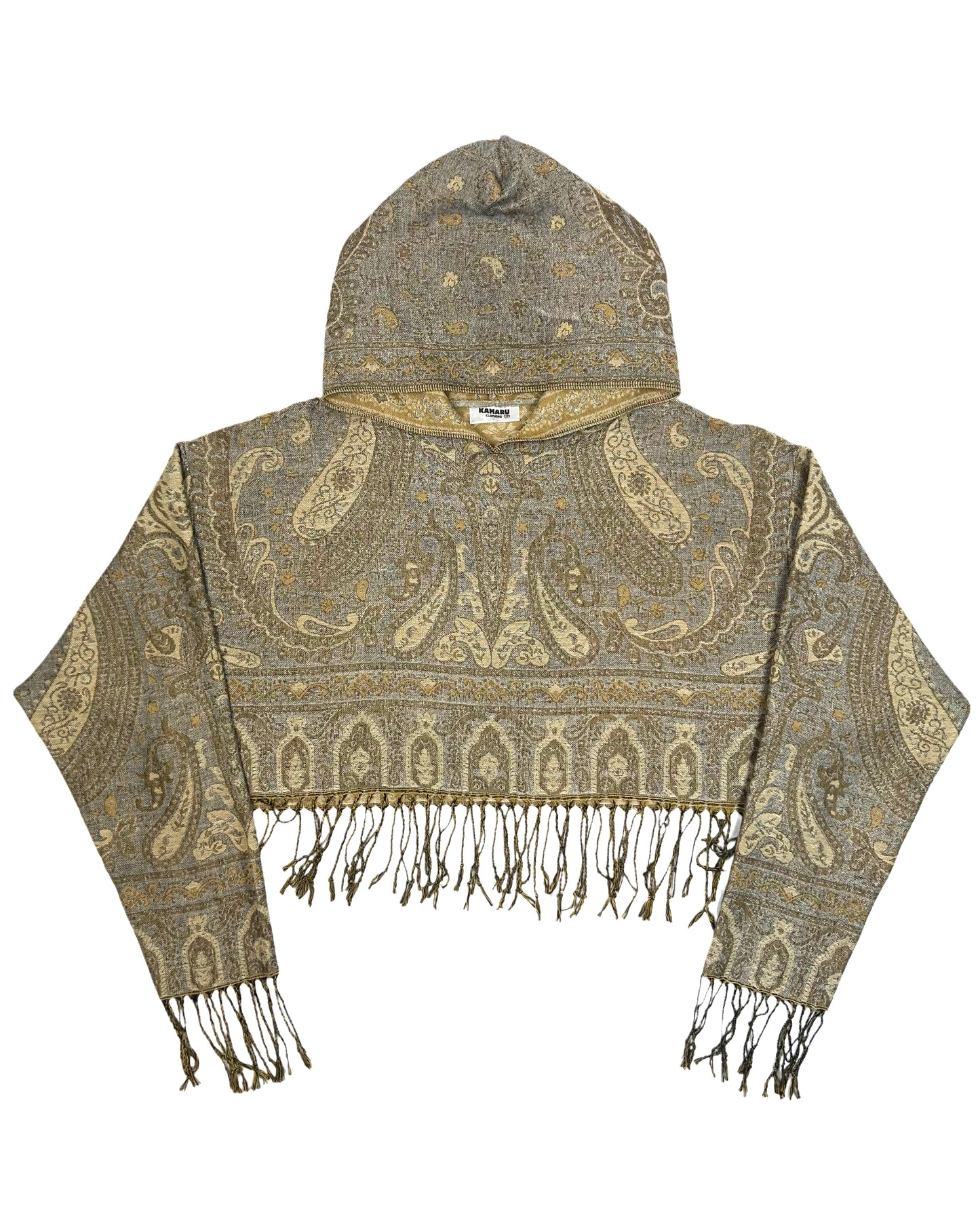 Cropped Pashmina Hoodie