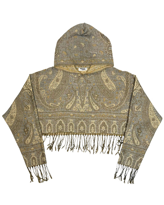 Cropped Pashmina Hoodie