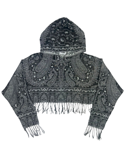 Cropped Pashmina Hoodie