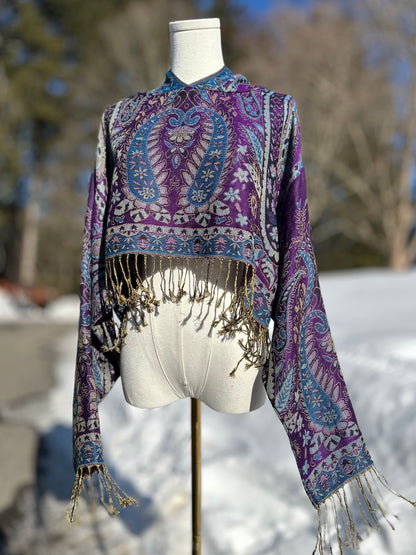 Cropped Pashmina Hoodie