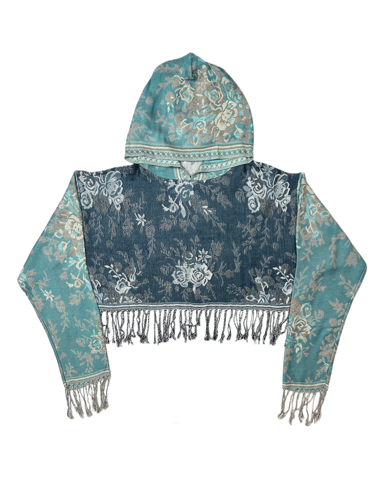 Cropped Pashmina Hoodie