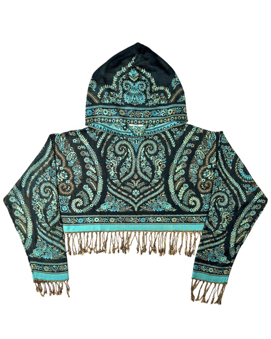 Cropped Pashmina Hoodie