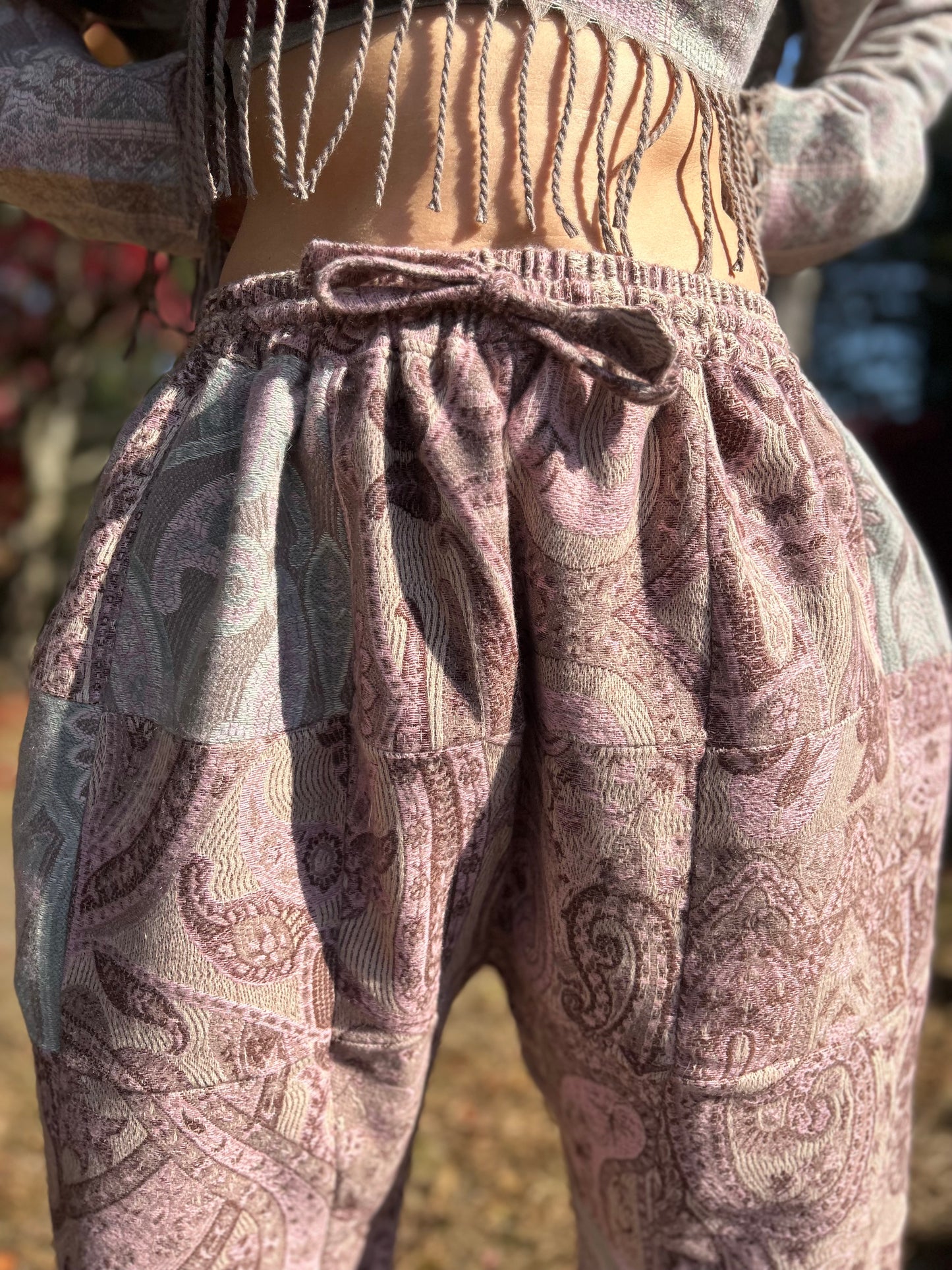 Patchwork Harem Pants