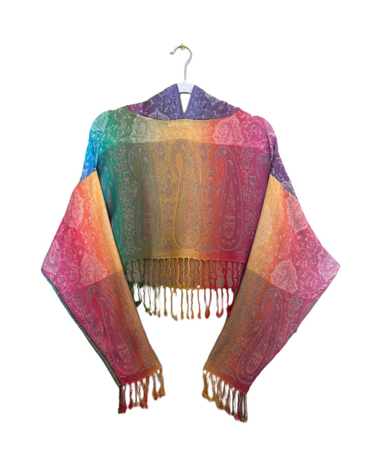 Cropped Pashmina Hoodie