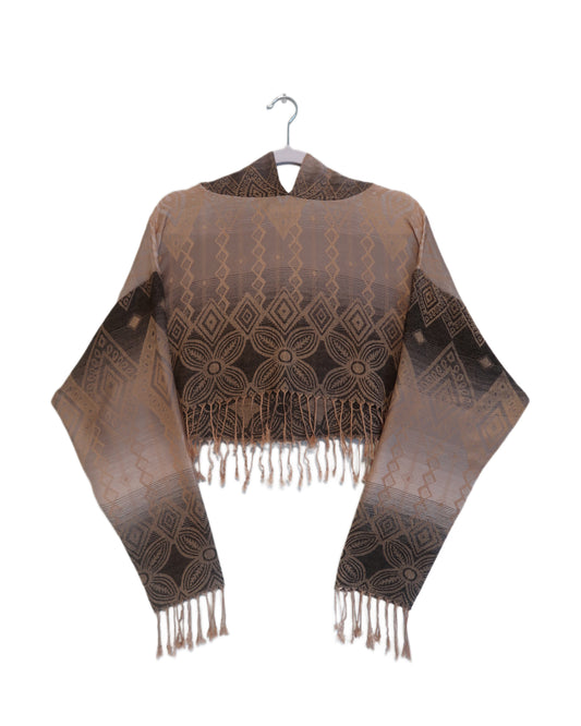 Cropped Pashmina Hoodie