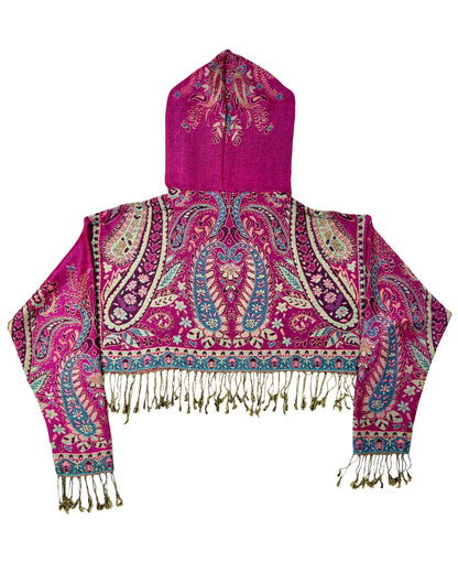 Cropped Pashmina Hoodie