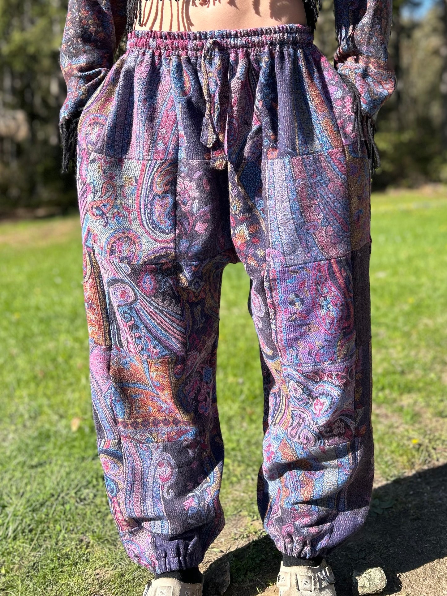 Patchwork Harem Pants