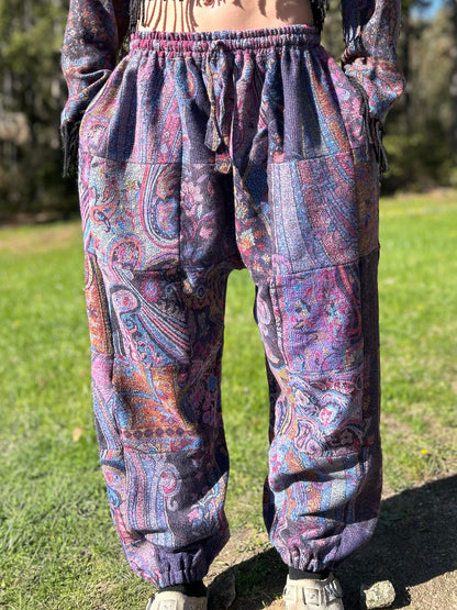 Patchwork Harem Pants